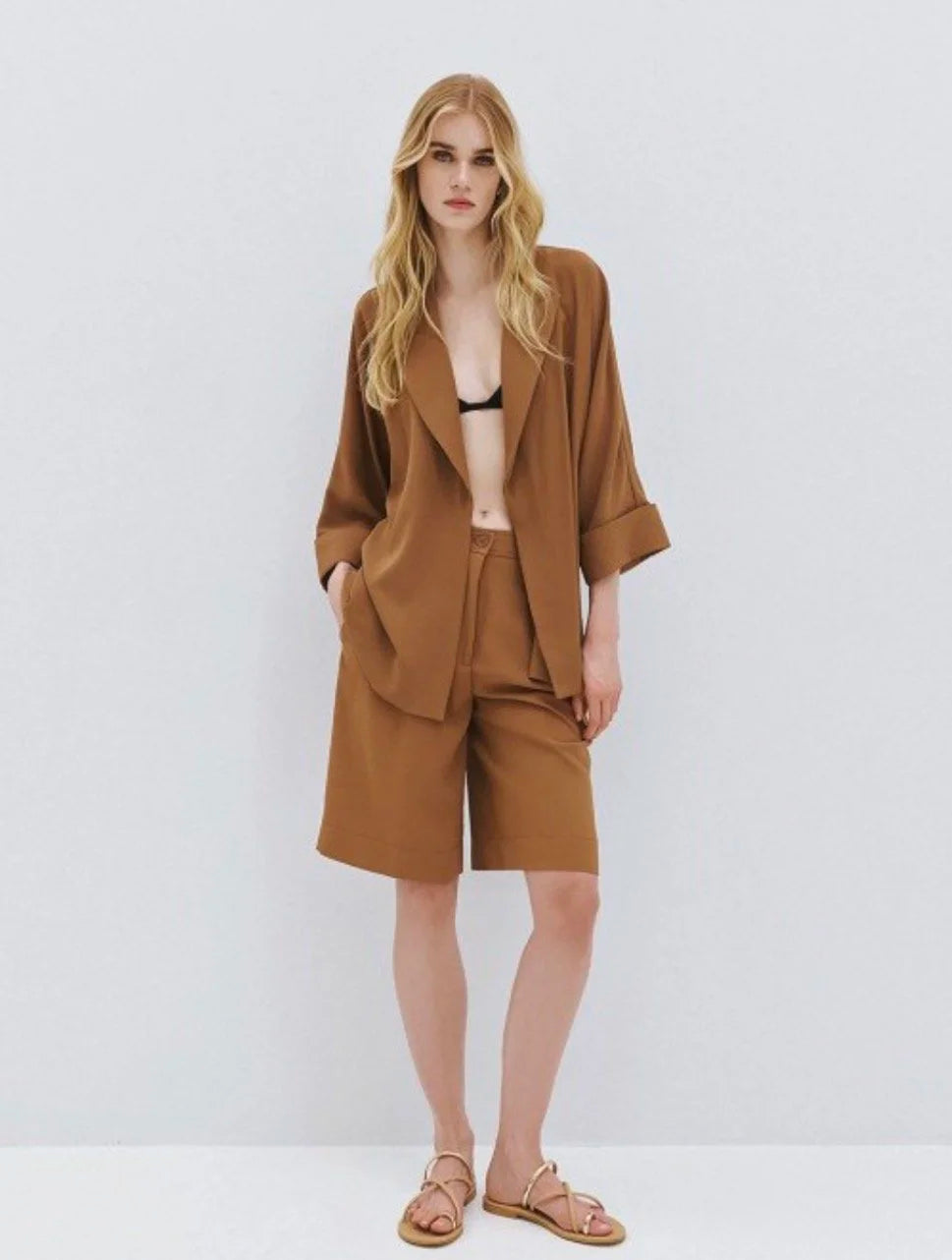 Carla Caramel Bermuda Shorts