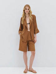 Carla Caramel Bermuda Shorts