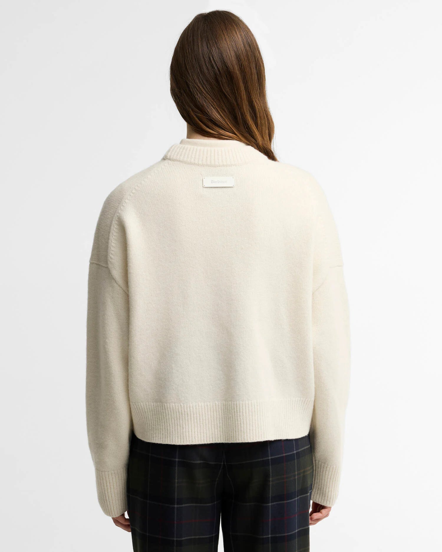 Barbour Ecru Cream Ivybridge Crew Neck Jumper