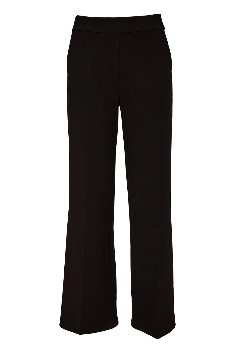 Rita Black Slim Leg Trouser With Elasticated Shimmer Waistband