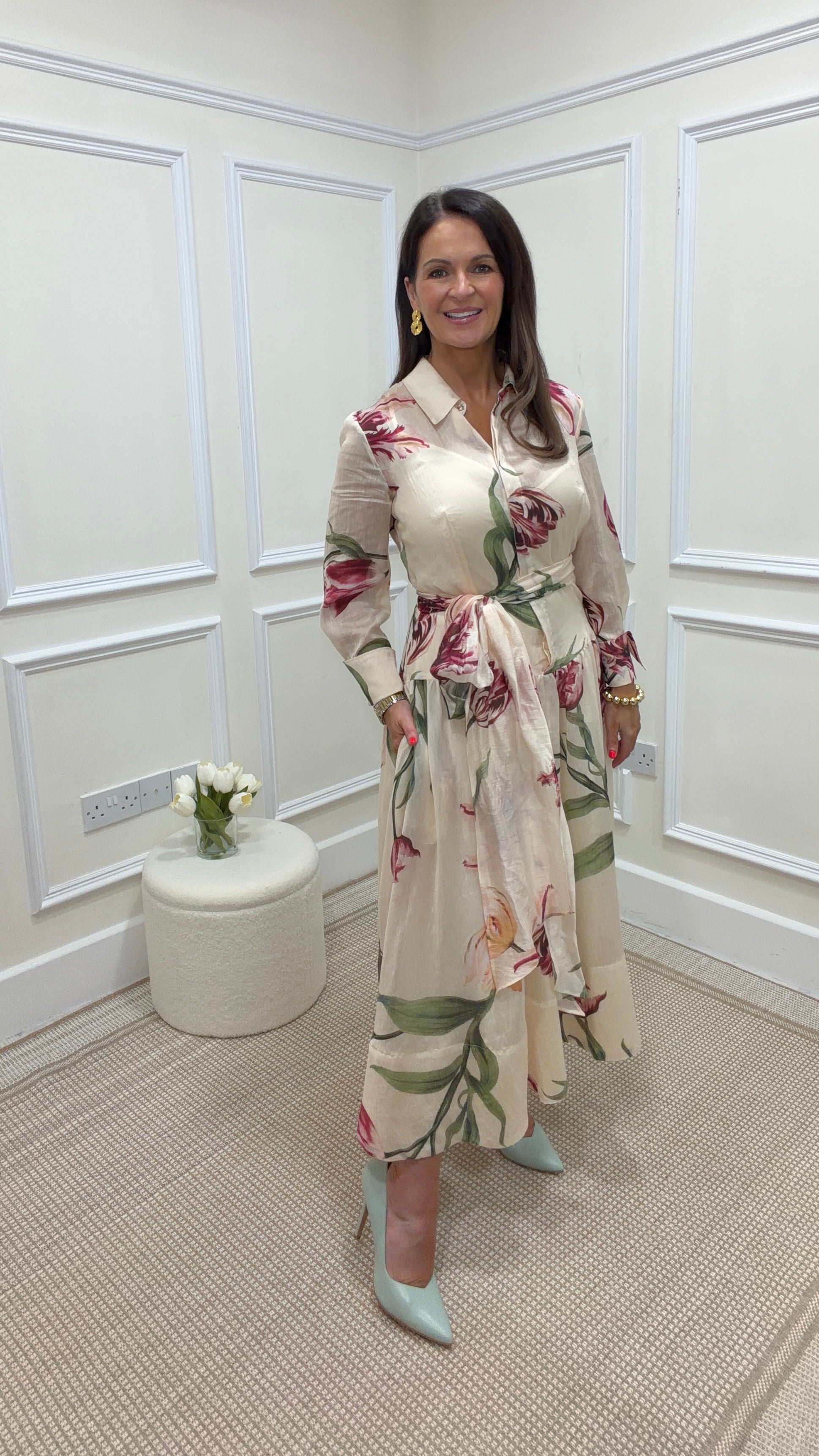 Alma Floral Shirt Dress