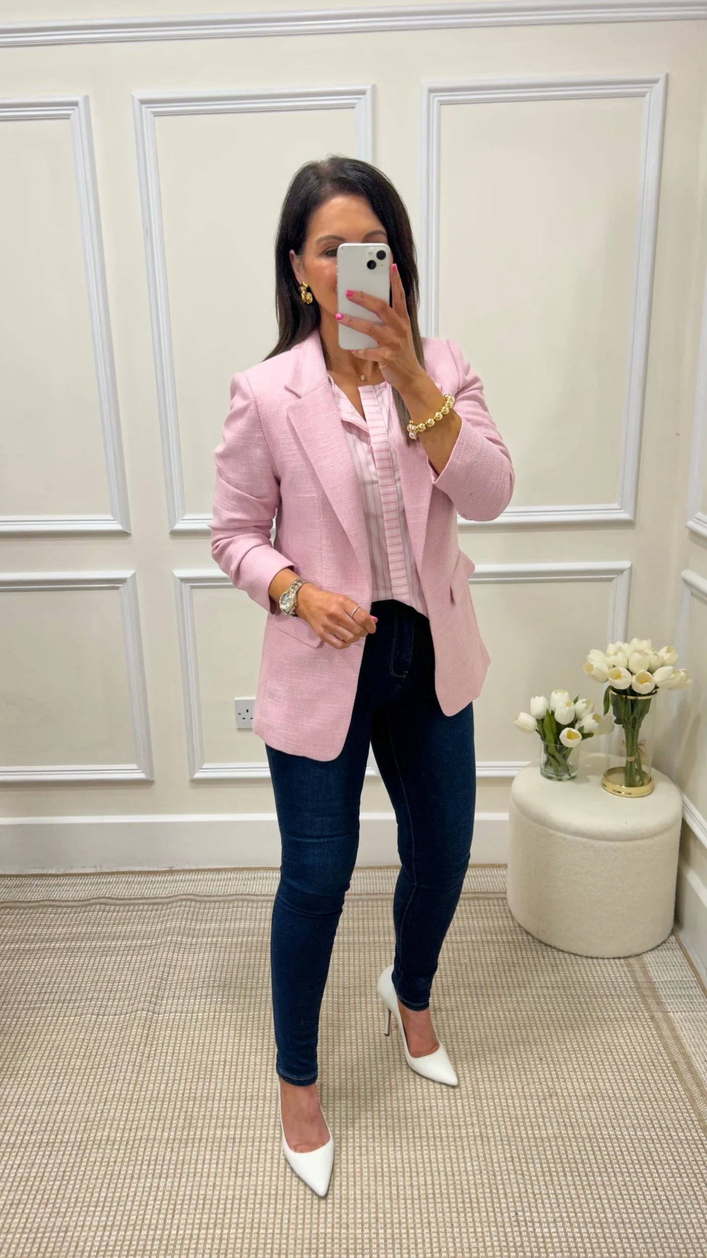 Chloe Pink Stripe Top