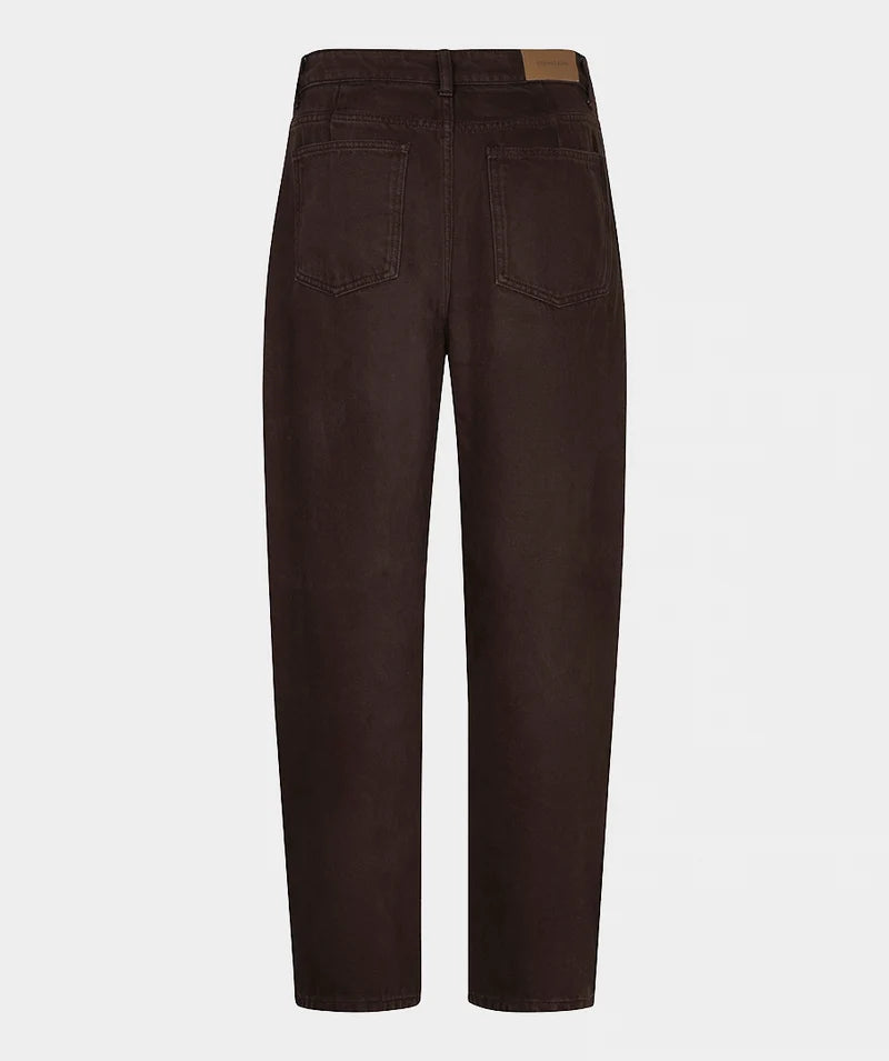 Bailey Cacao Brown Barrel Leg Jean