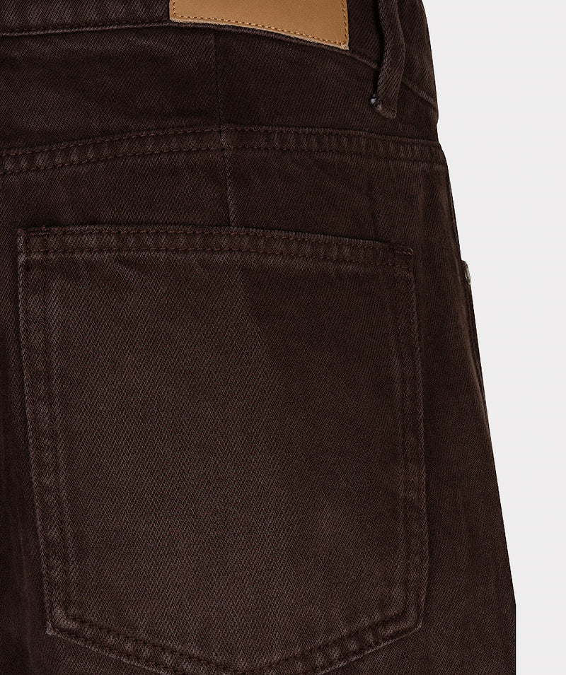 Bailey Cacao Brown Barrel Leg Jean