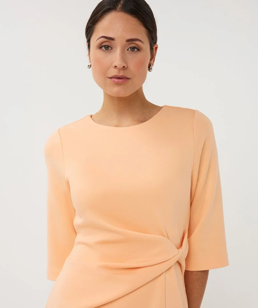 Caroline Peach Jersey Dress