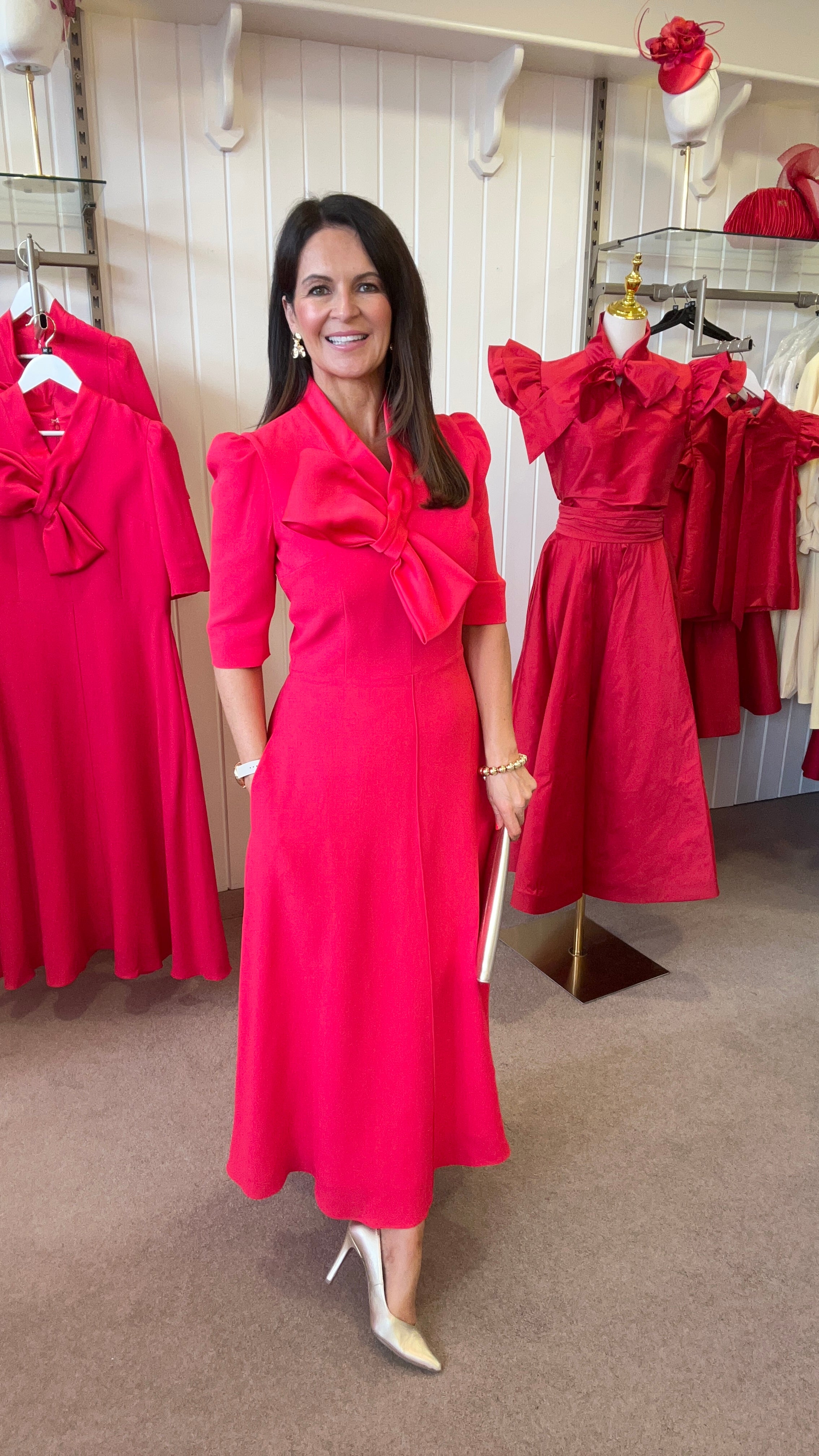 AndTate Godiva Pomegranate Red Dress