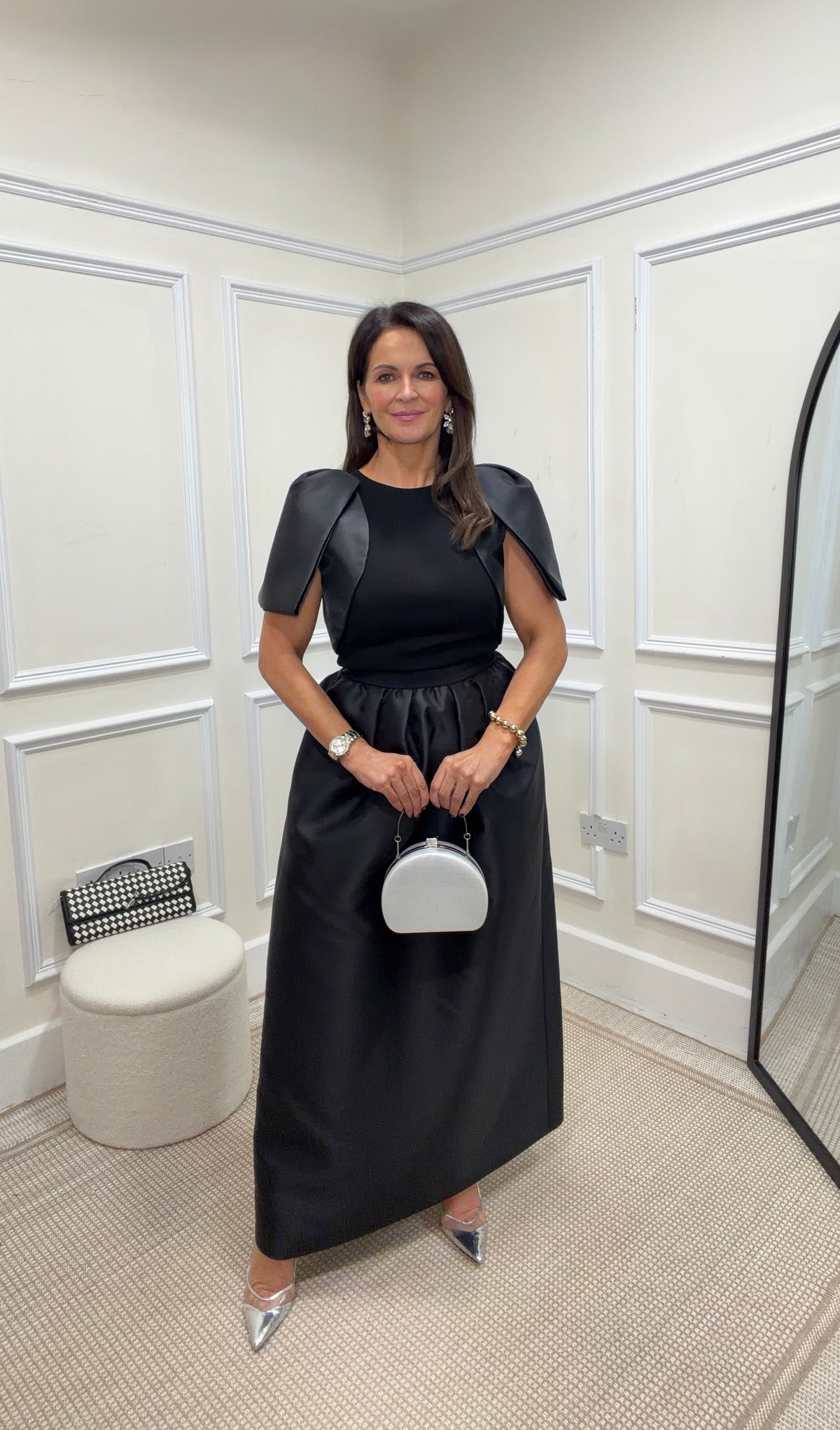 Stella Black Puff Sleeve Dress