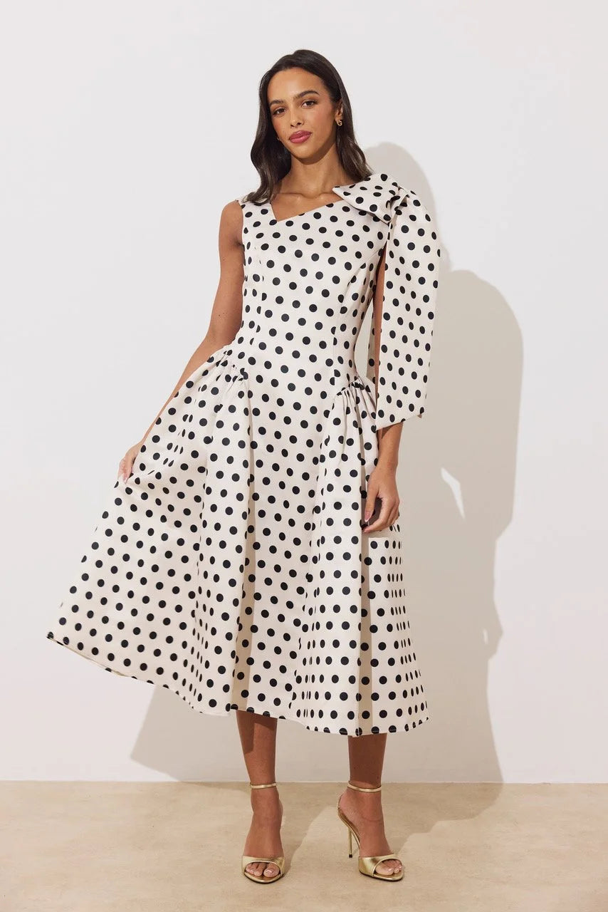 Beatrice Polka Dot Bow Dress