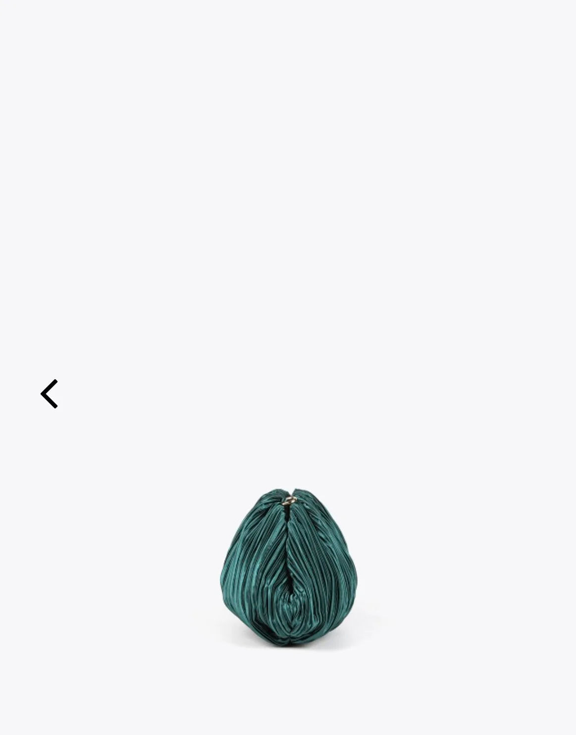 Minnie Pleated Satin Bag (Green)