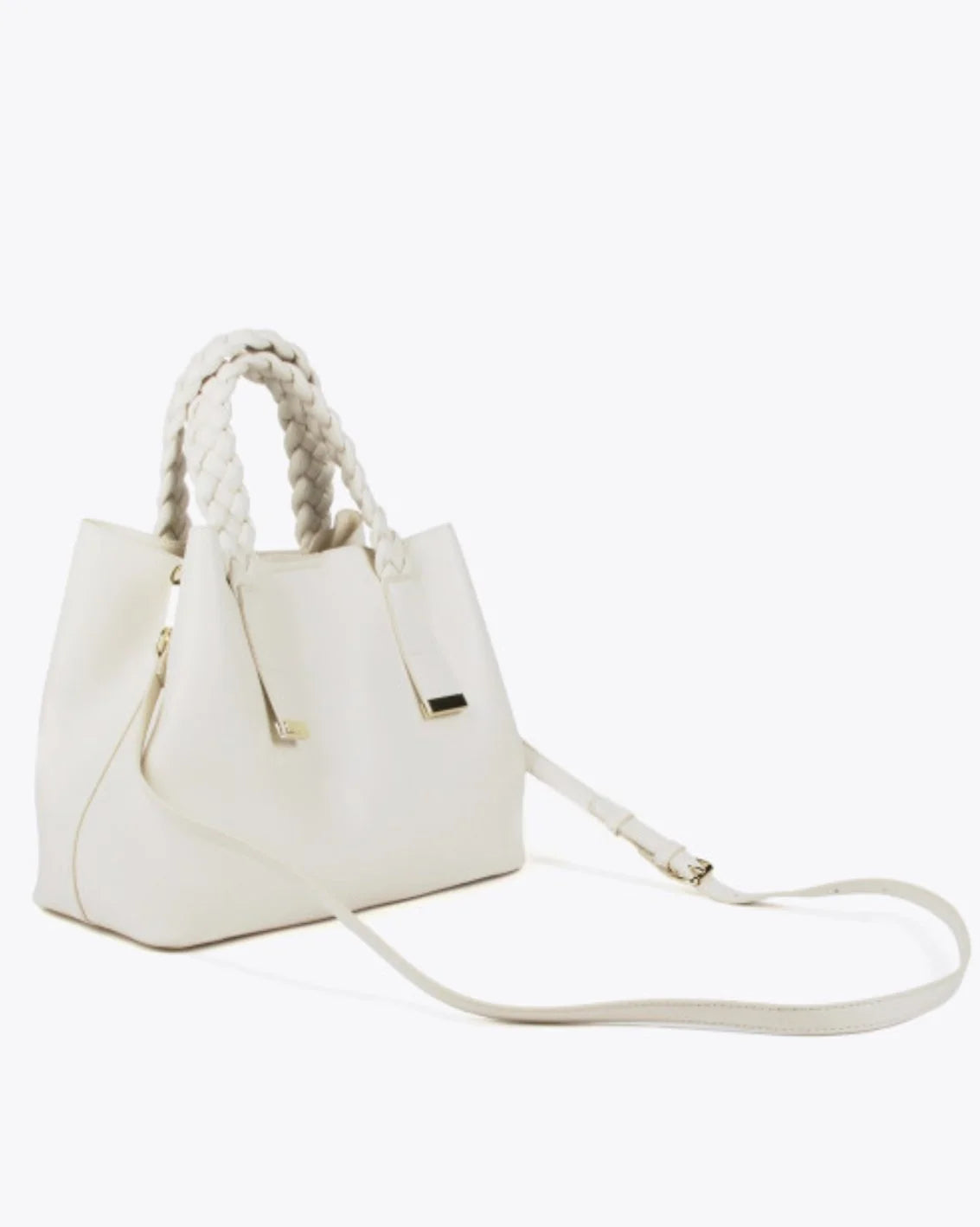 Charlie Cream Bag With Braided Straps
