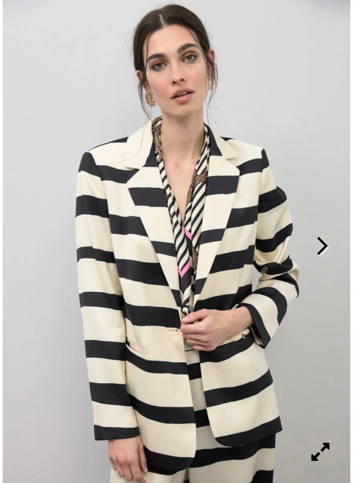 Lola Stripe Satin Blazer