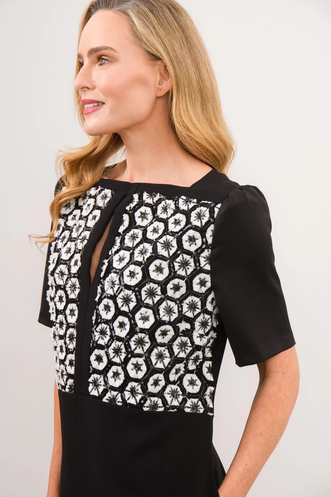 Alix Sequin Dress in Black