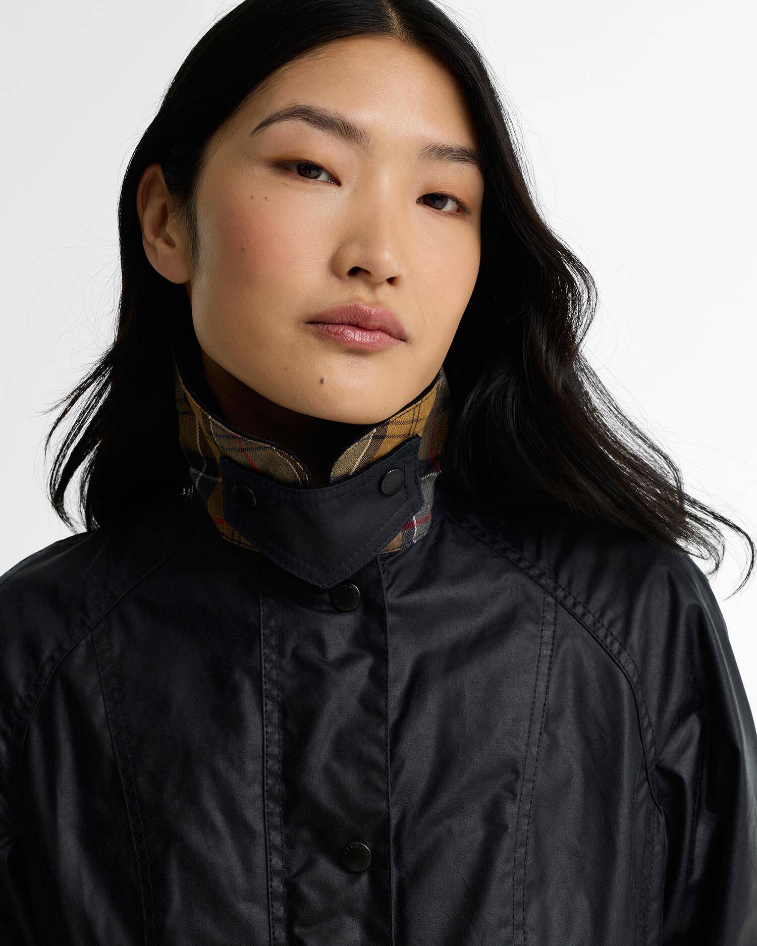 Barbour Navy Beadnell Waxed Jacket