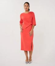 Caroline Coral Jersey Dress