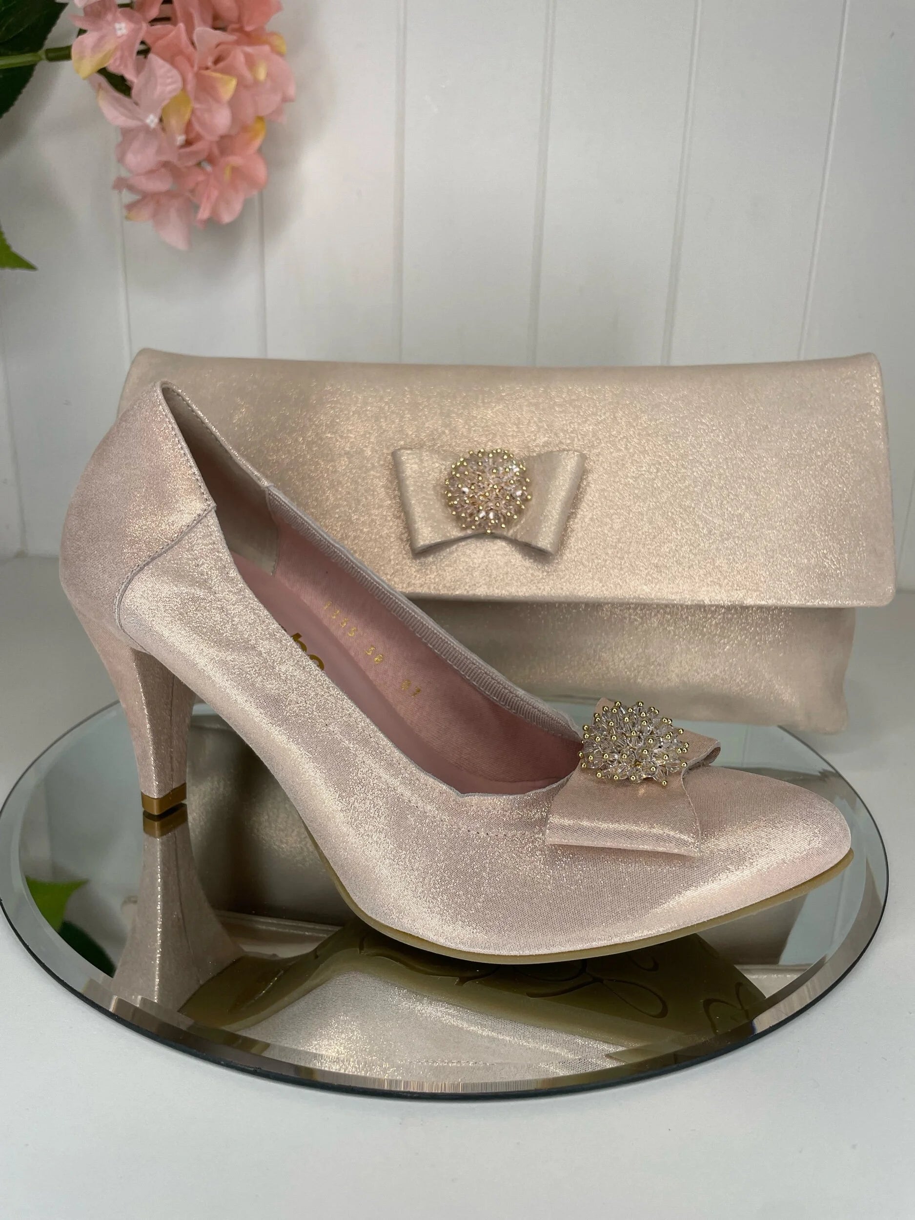 Le Babe Blush Pink High Court Shoe