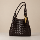 Alice Chocolate Woven Mini-Tote Bag