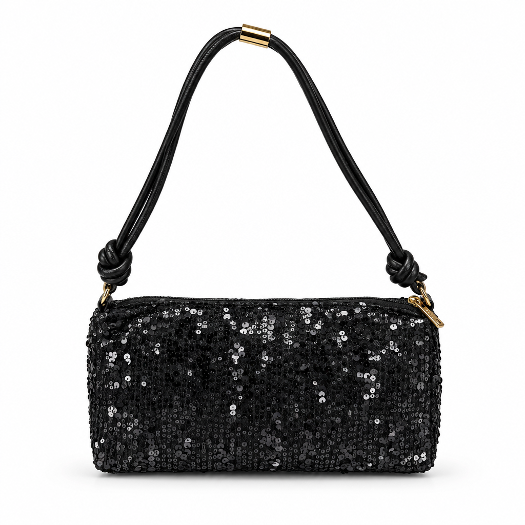 Jazz Black Sequin Bag