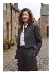 Tate Charcoal Grey Cropped Jacket