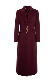 Charmaine Red Wine Long Coat