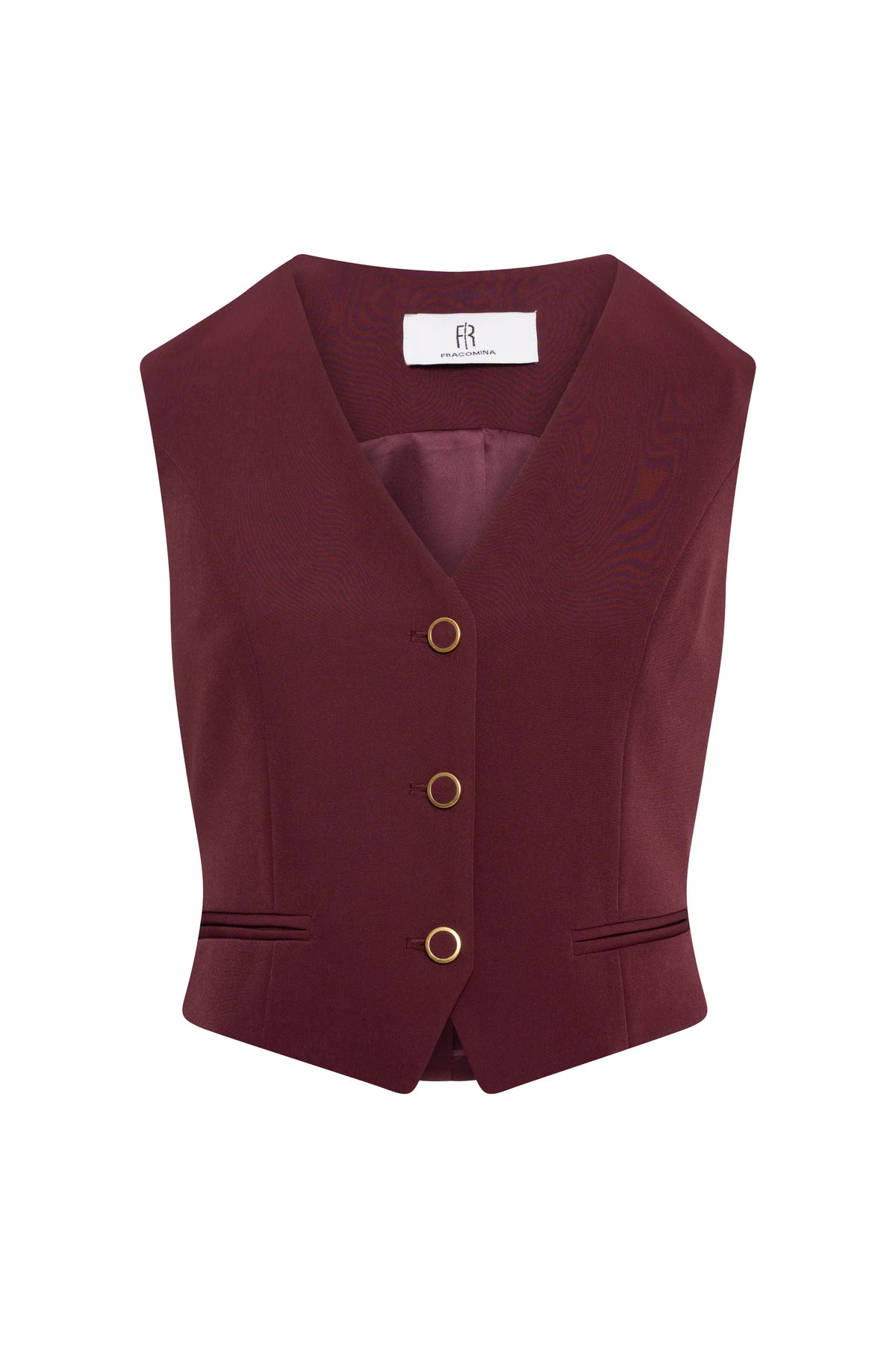 Erica Burgundy Waistcoat