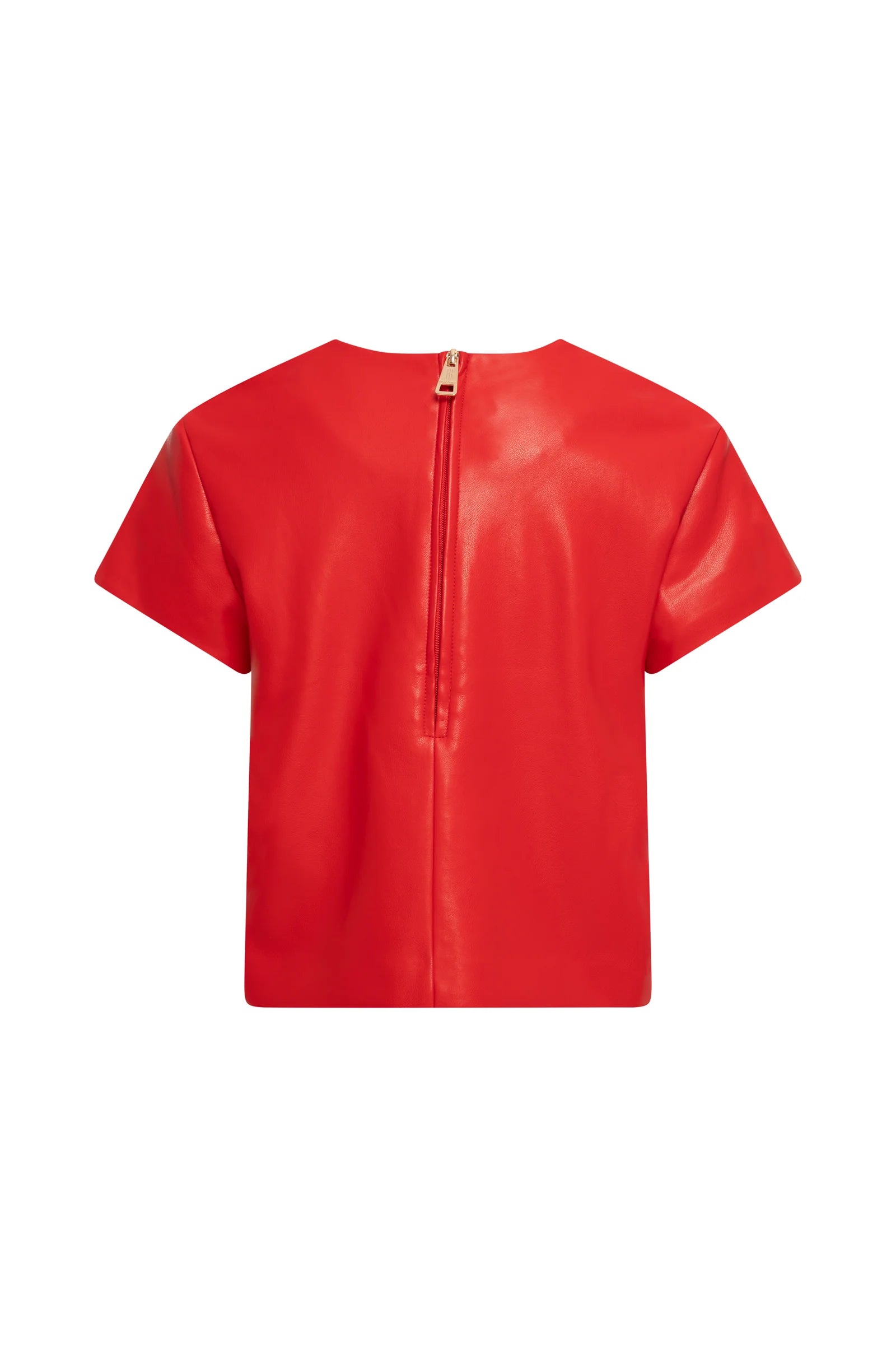 Roxy Red Leather Top