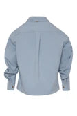 Romy Blue Shirt with Inbuilt Cami Front
