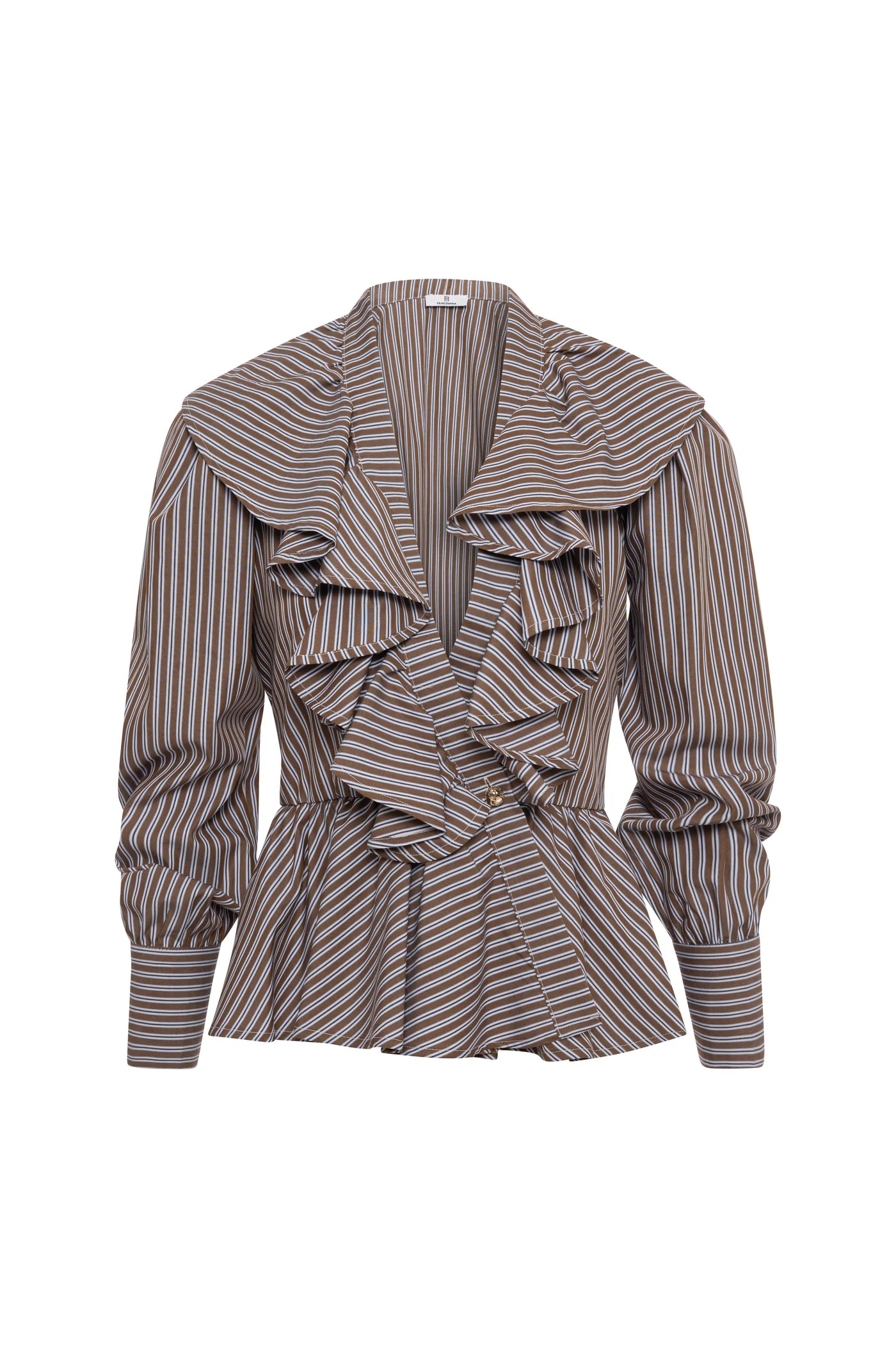 Francis Brown Stripe Blouse