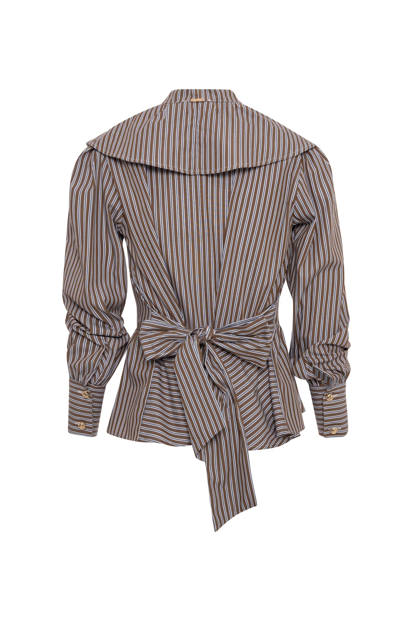 Francis Brown Stripe Blouse