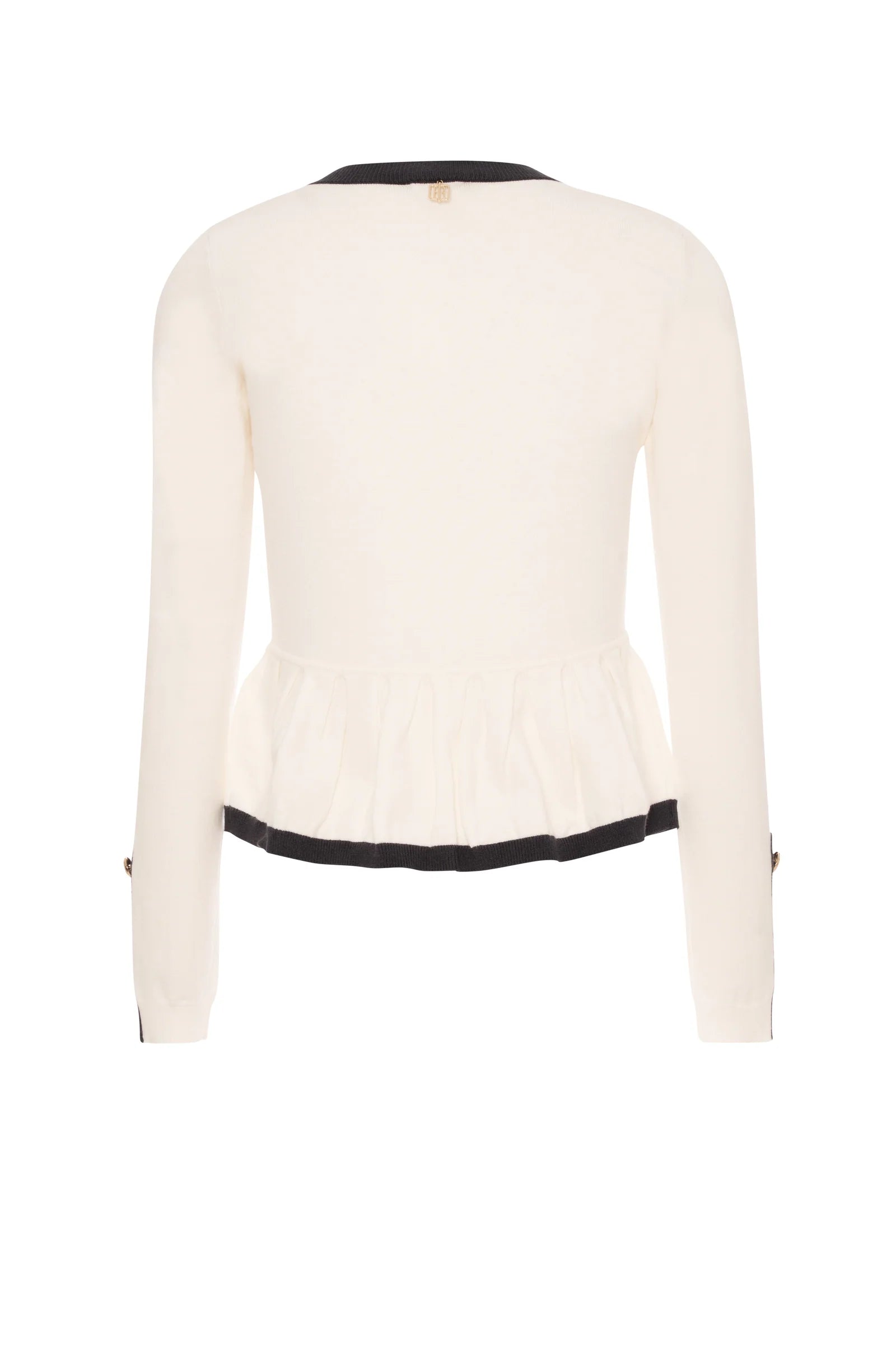 Victoria Knit Cream with Charcoal Trim Co-ord