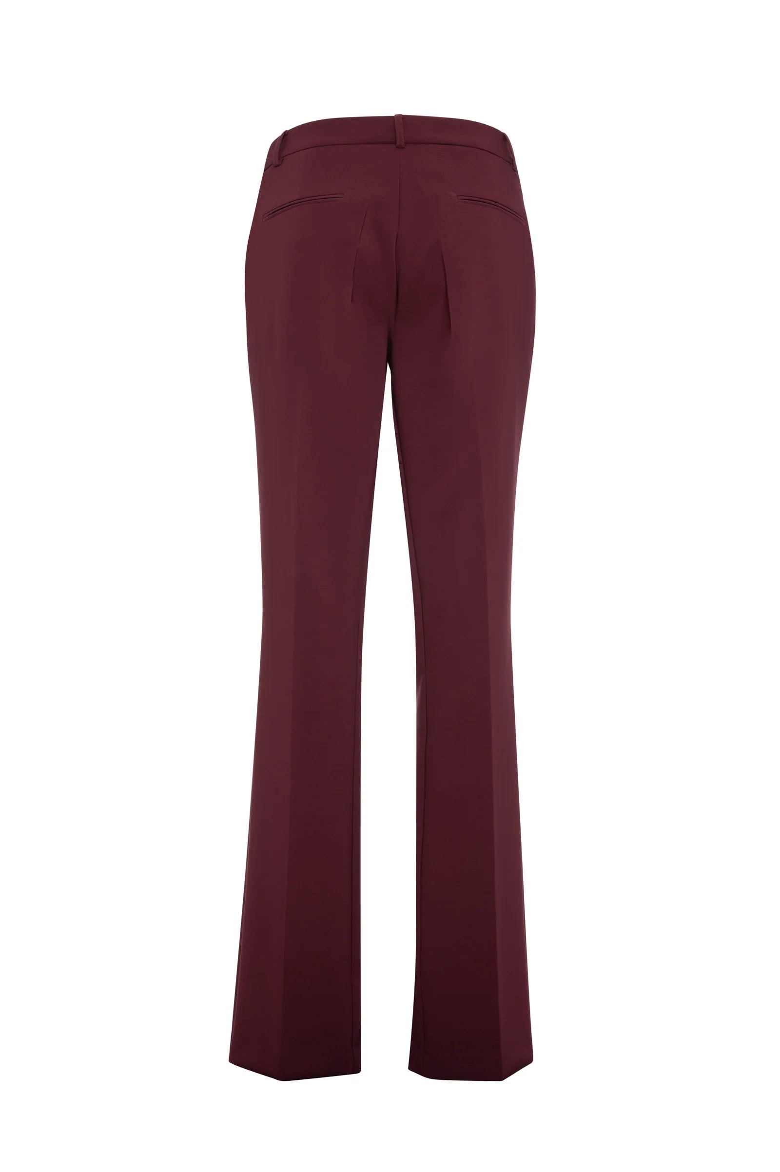 Jane Burgundy Bootcut Chino Trouser