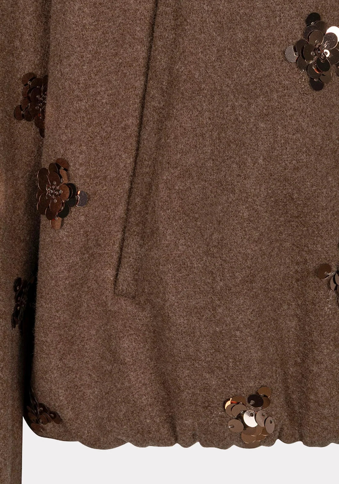 Lyra Coffee Sequin Jacket