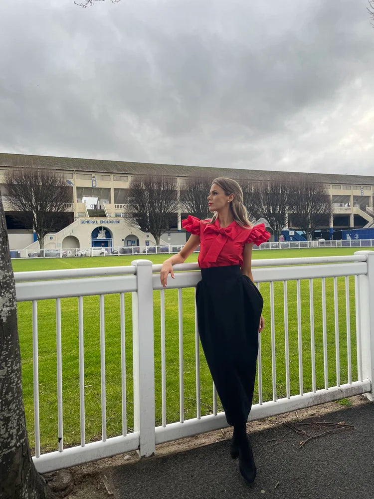 AndTate Chrissy Pomegranate Red Top