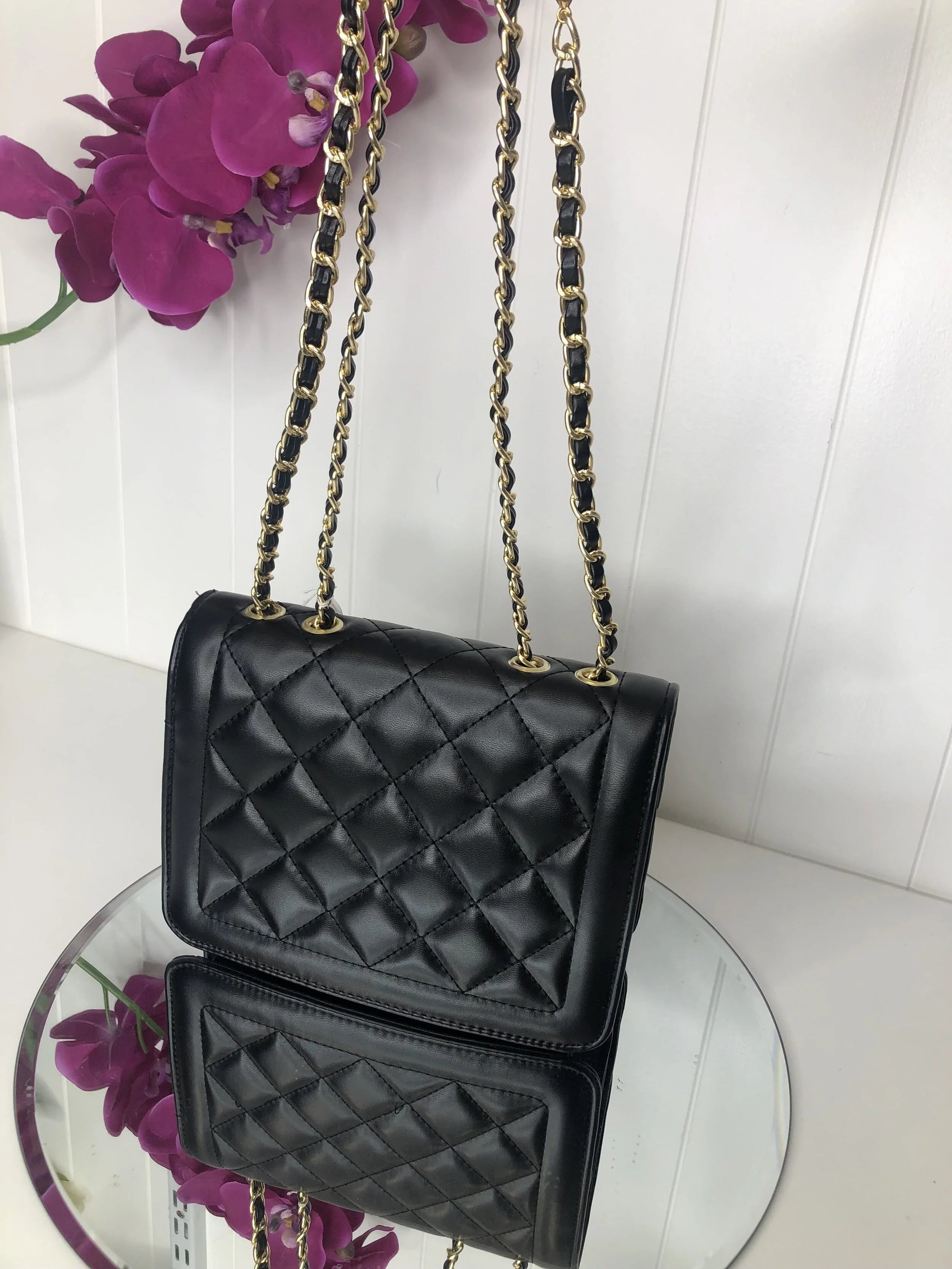 GiGi Quilted Bag Black