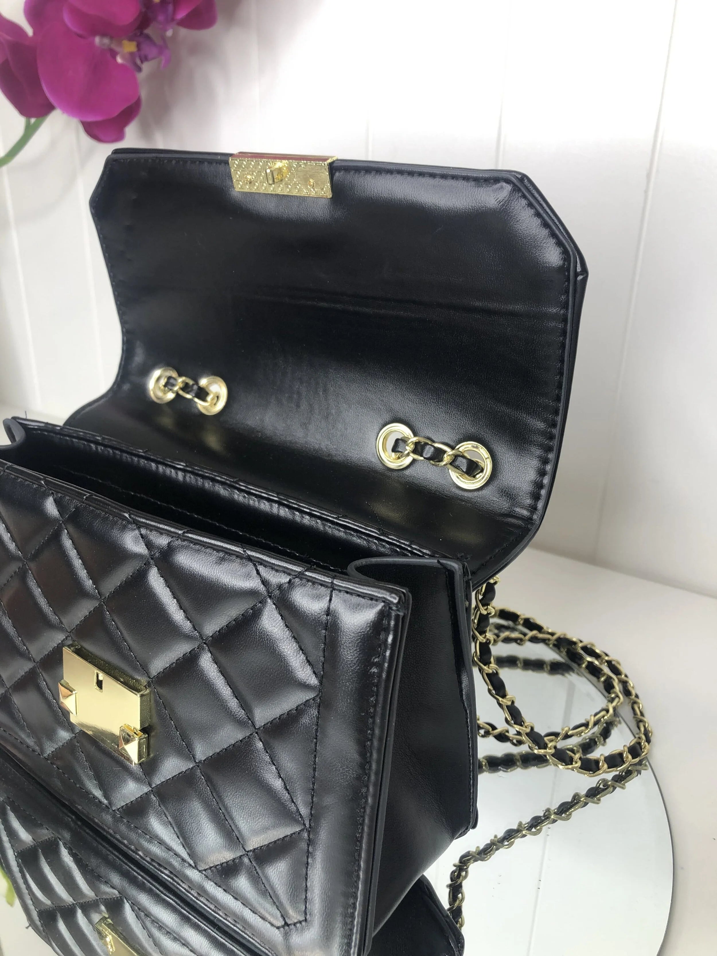 GiGi Quilted Bag Black