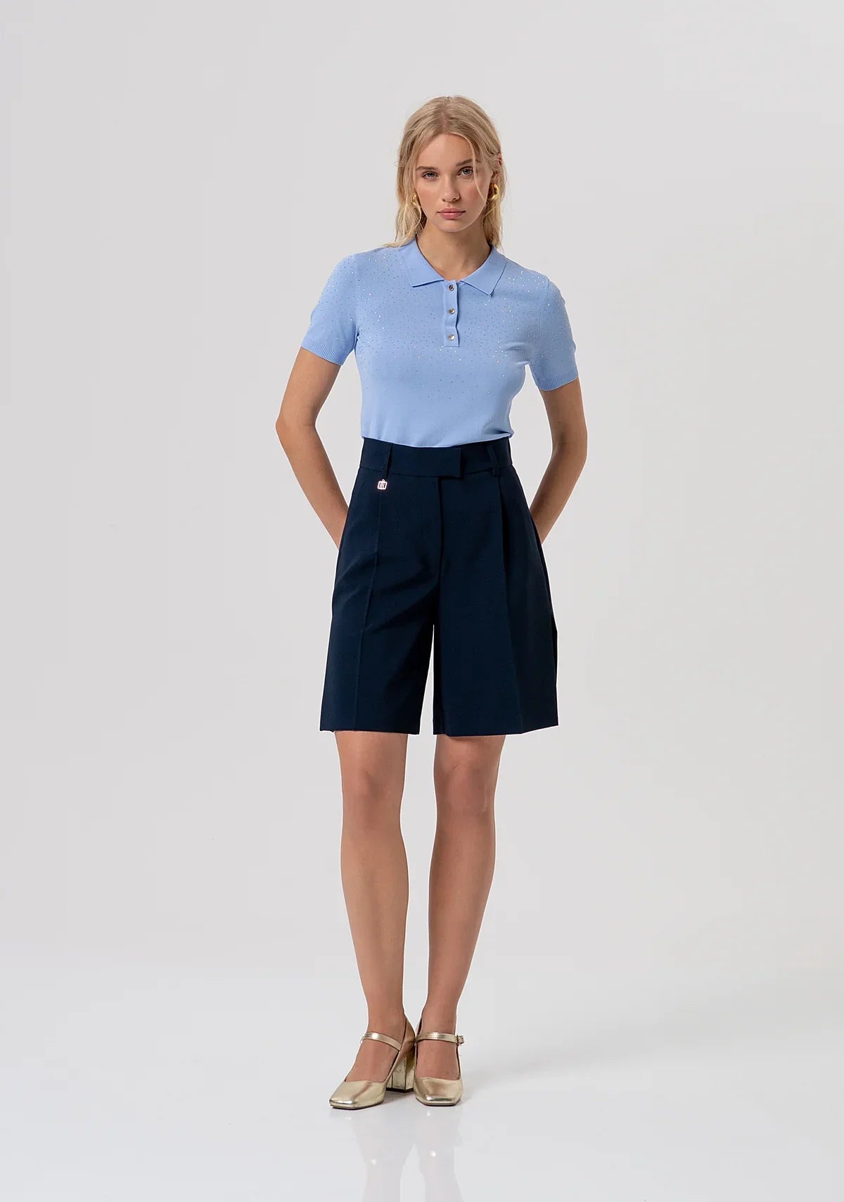 Kelly Navy Blue Shorts