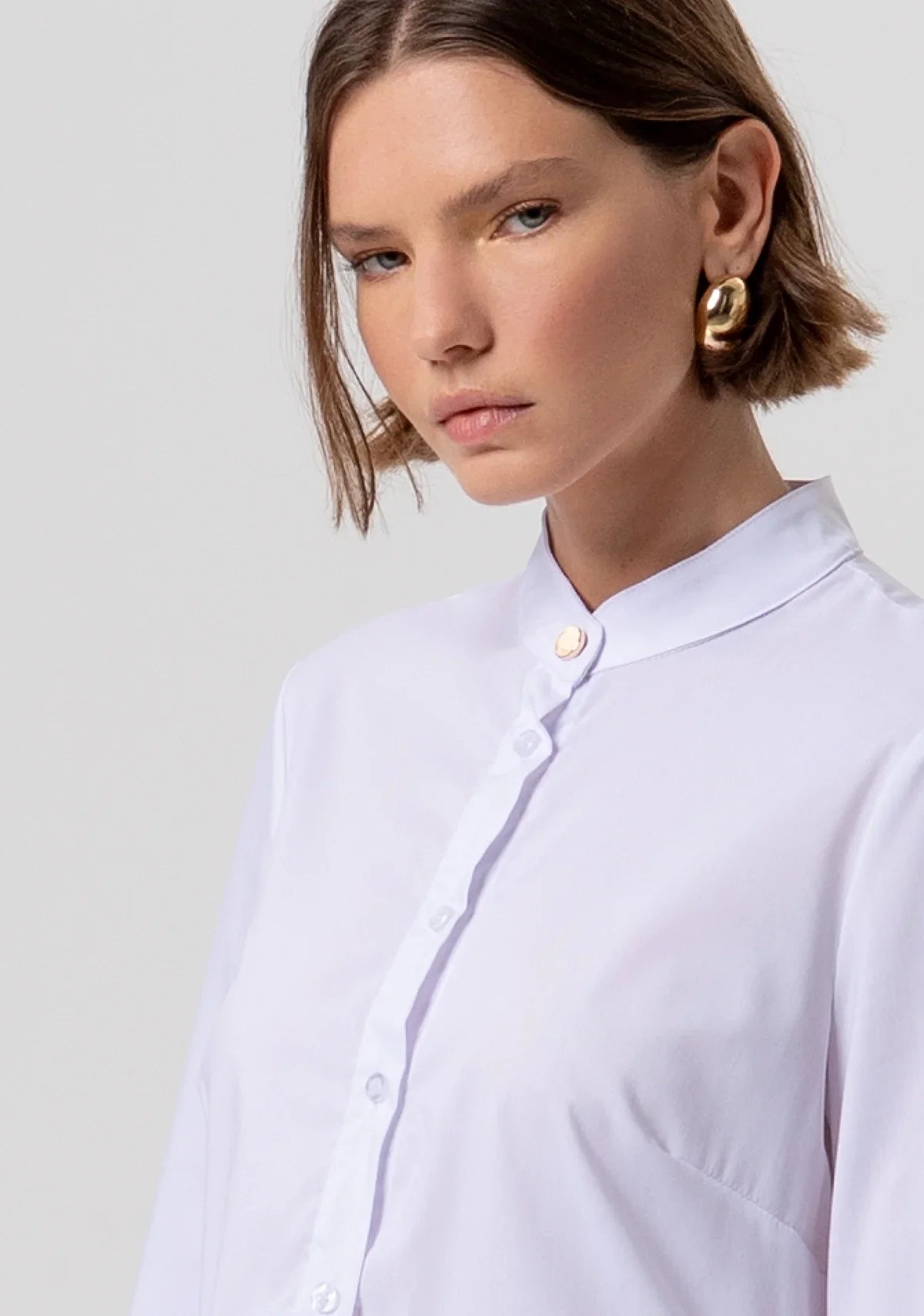 Carly White Frill Shirt