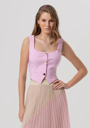 Keely Baby Pink Waistcoat