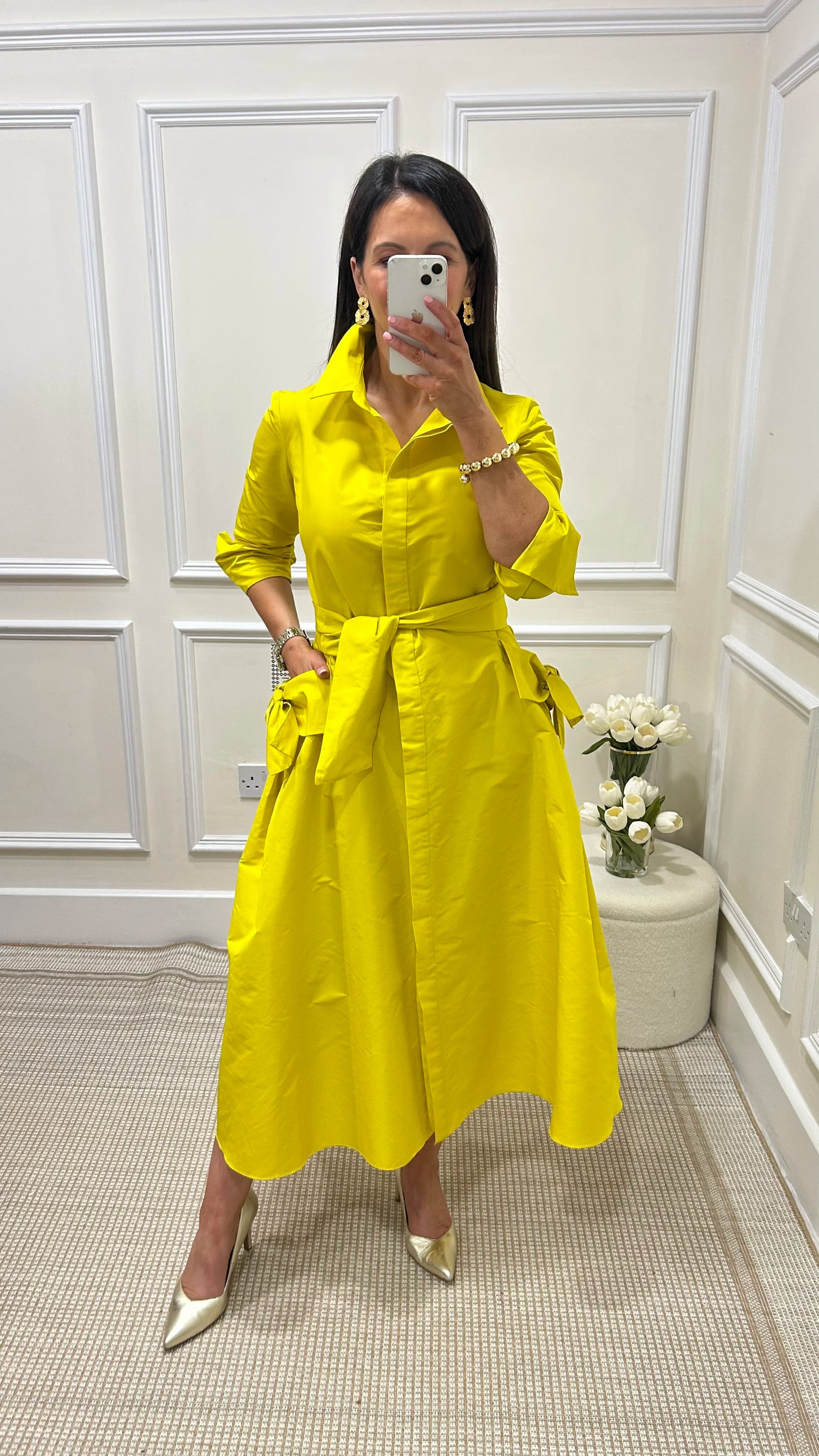 Tara Sicilian Lime Dress