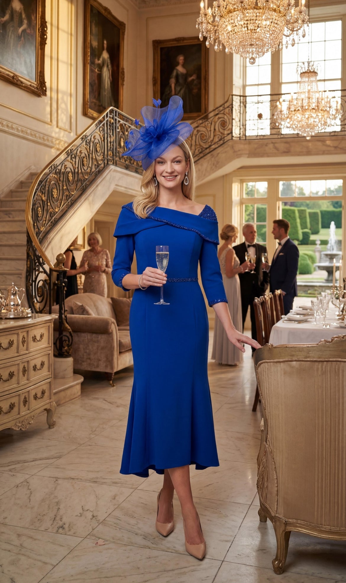 Victoria Cobalt Blue Dress
