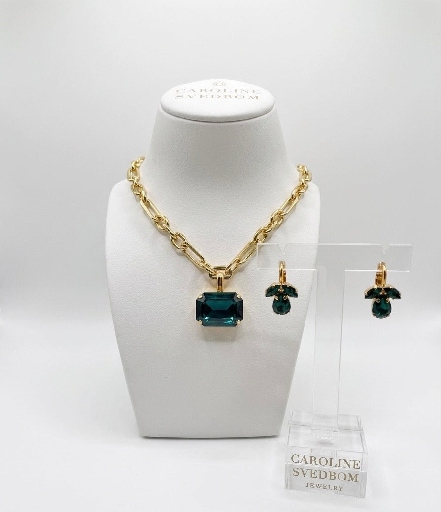 C Svedbom Petite Timo Emerald Green Earrings