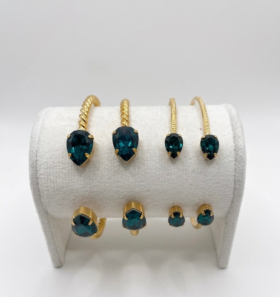 C. Svedbom Emerald Green Petite Drop Bracelet