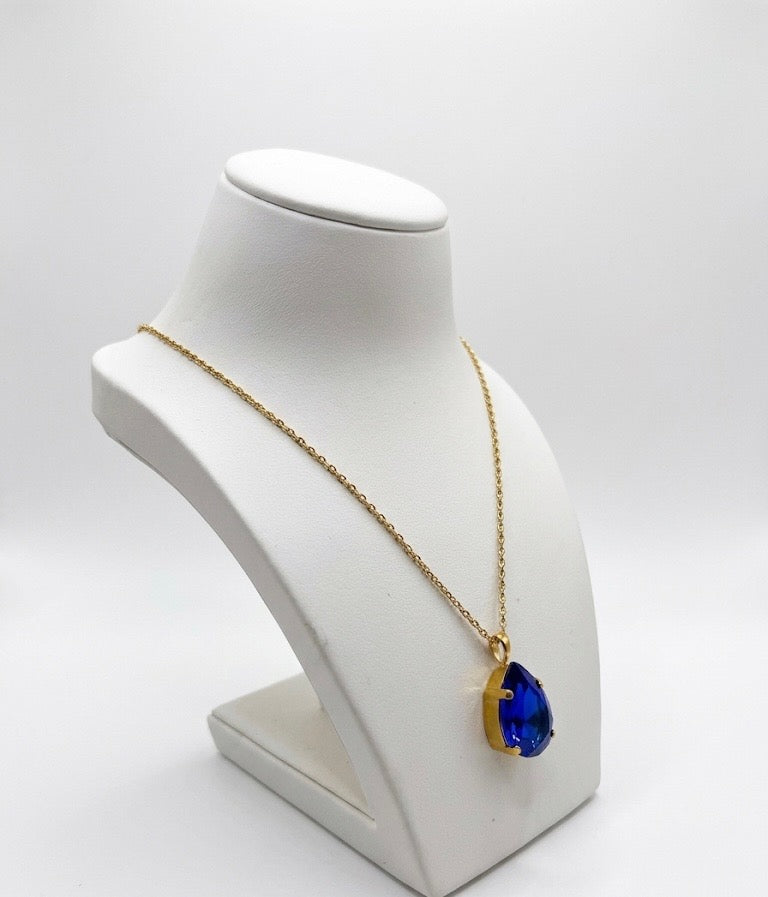 C. Svedbom Sapphire Classic Drop Necklace