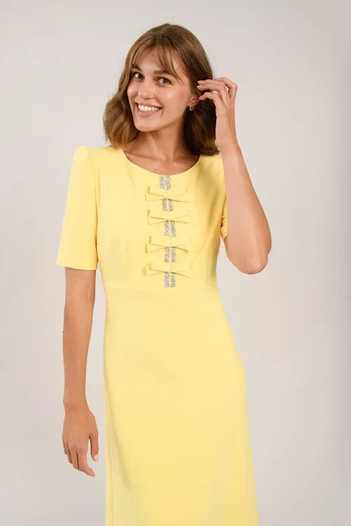 Jubilee Midi Buttercup Yellow Dress