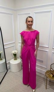 Portia Fuchsia Pink Jumpsuit