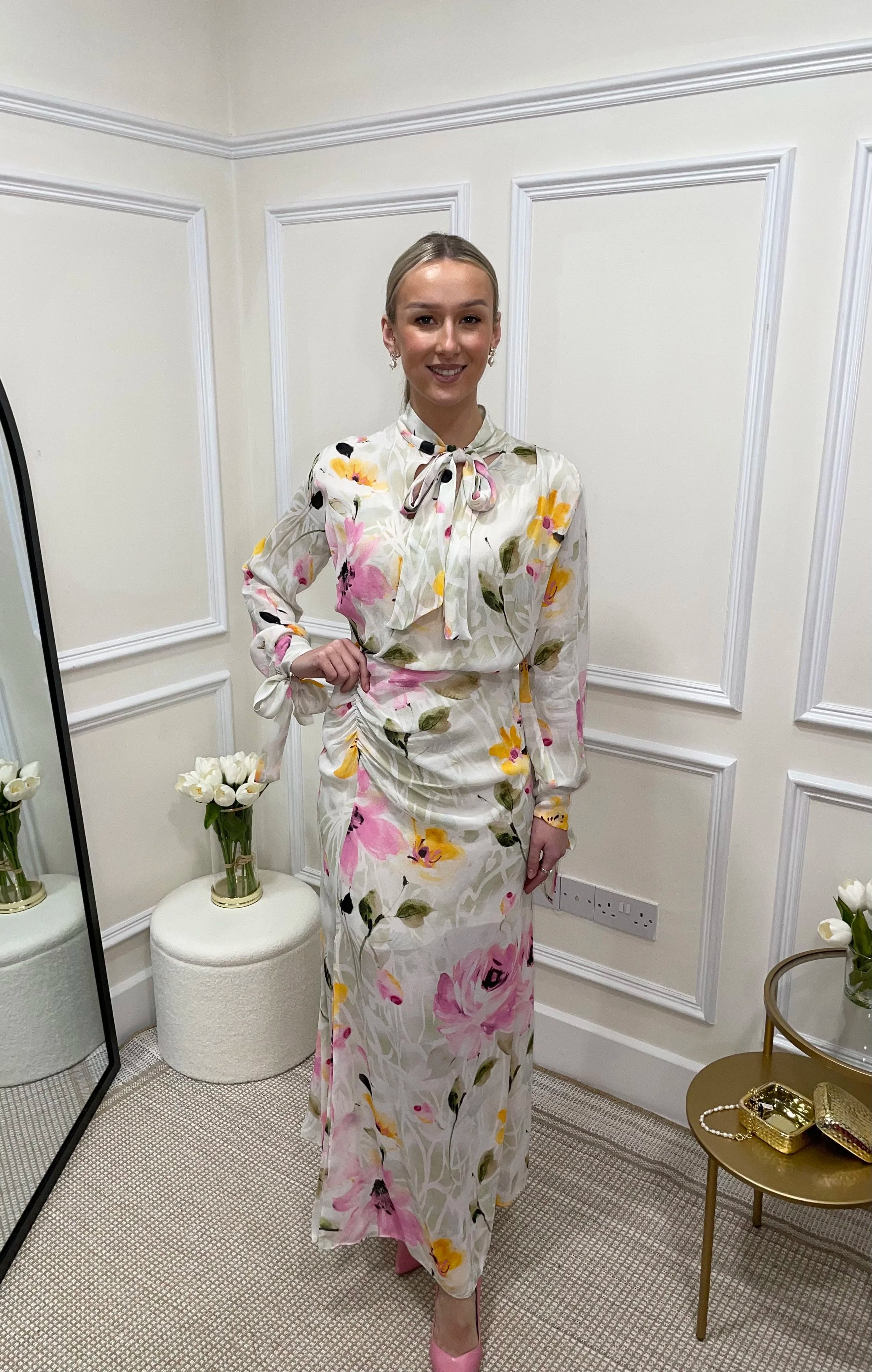 Abbey Multi Colour Floral Dress