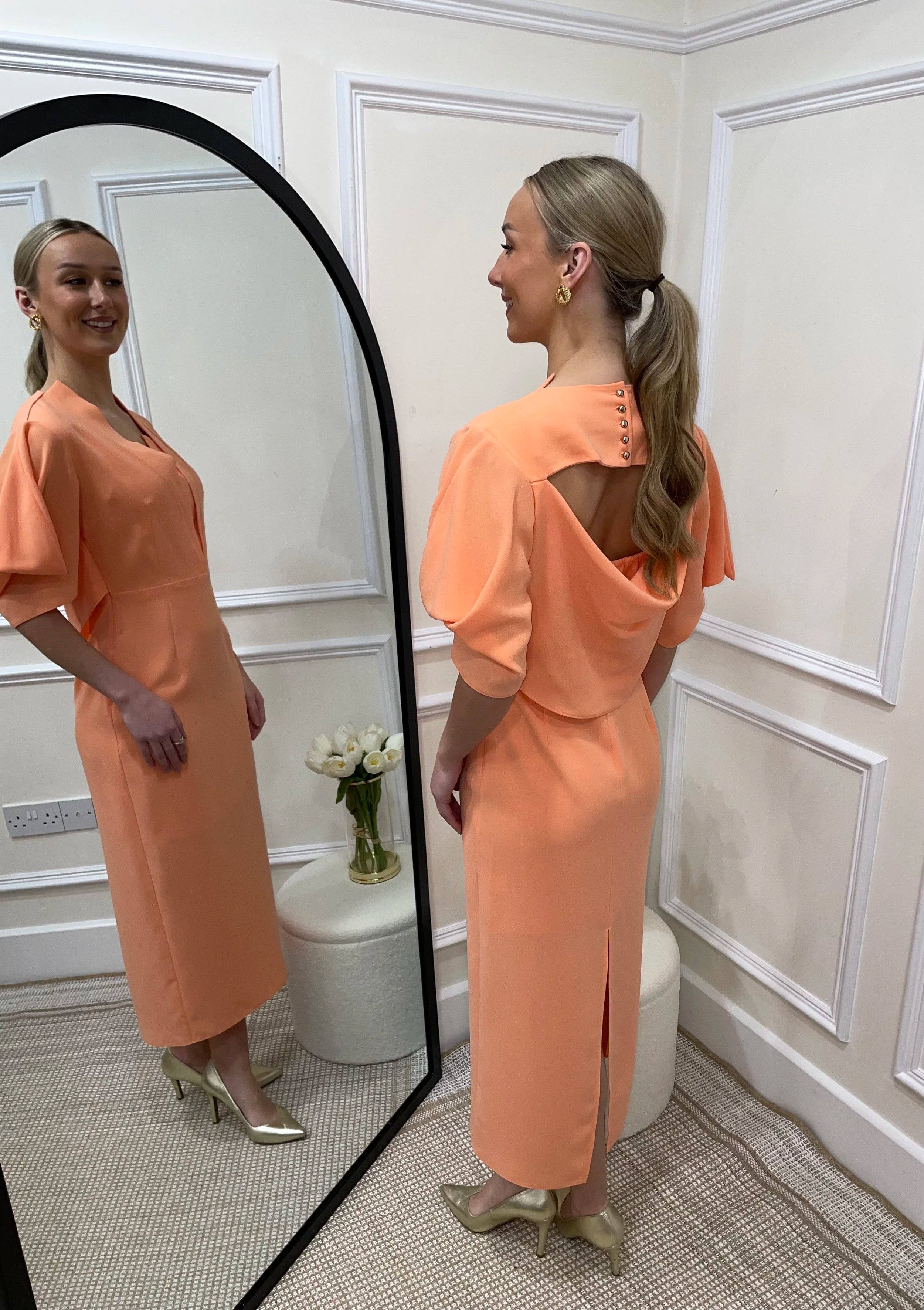 Sydney Coral Dress
