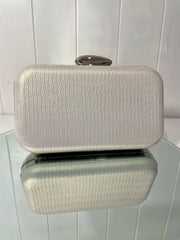 Lola  Cream Clutch