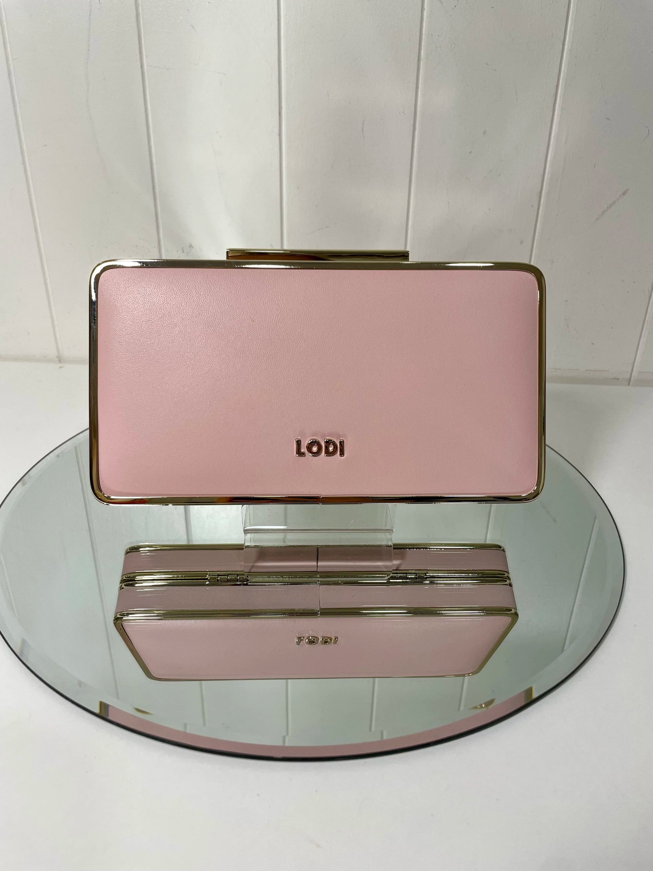 Lodi Lila Blush Pink Box Clutch
