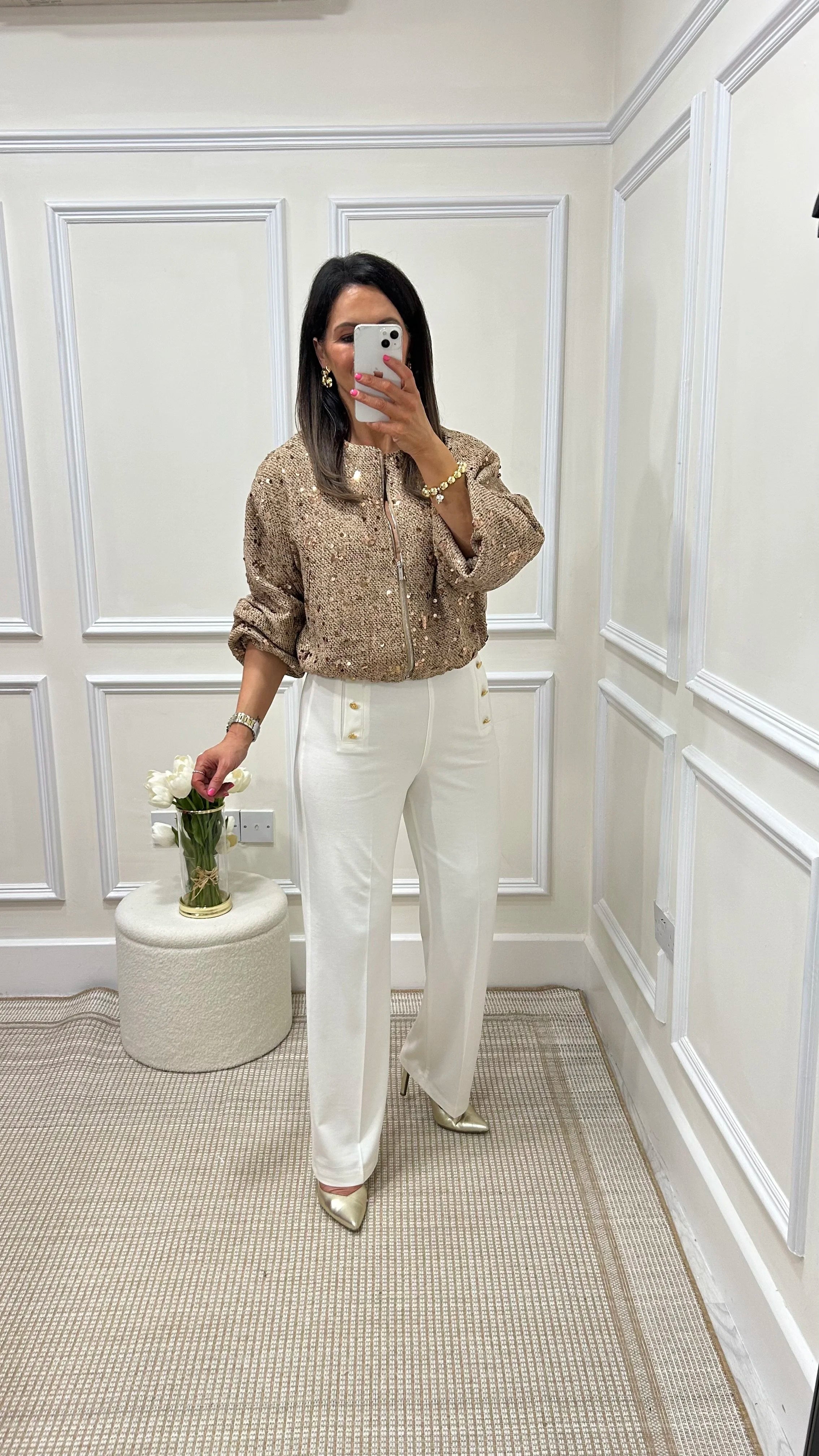 Sueno White Trousers