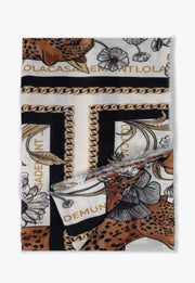 Sasha Tigers & Flowers Scarf
